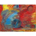 Csak egy vonal a zuhanás 11. - akril, olaj festmény